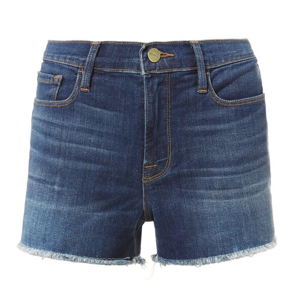 NWT Frame Le Medium Wash Stretch Cutoff Shorts - Picture 2 of 5